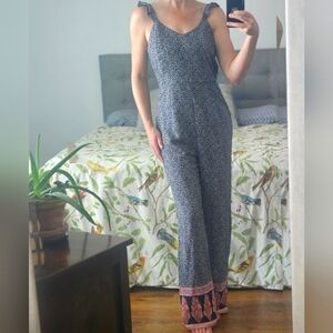 Floral Jumpsuit, Size Medium